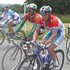 Kim Kirchen neben dem F�hrenden in der Bergwertung David Kopp (Wiesenhof). Im Hintergrund Cancellara (Fassa Bortolo) der soeben einen Defekt erlitten hat